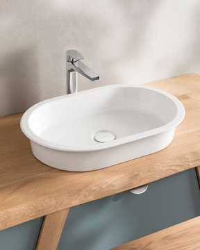 AVIGO - Countertop oval ceramic washbasin by Gruppo Geromin - view 3